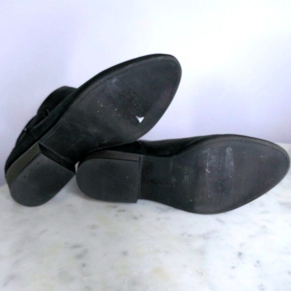 Clarks Collection Wmns Black Ankle Moto Strappy Boots Size 7.5 US Comfort Low - Picture 6 of 8